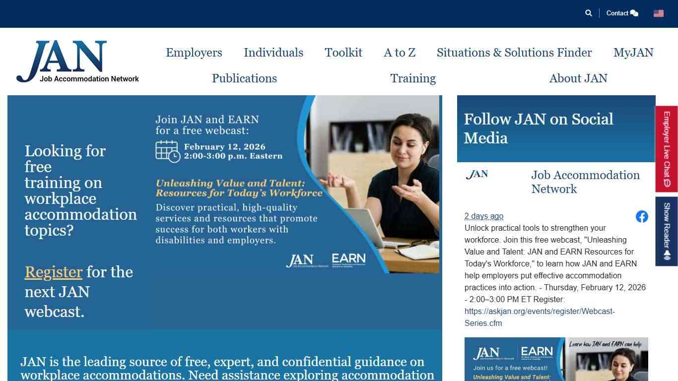 JAN - Job Accommodation Network